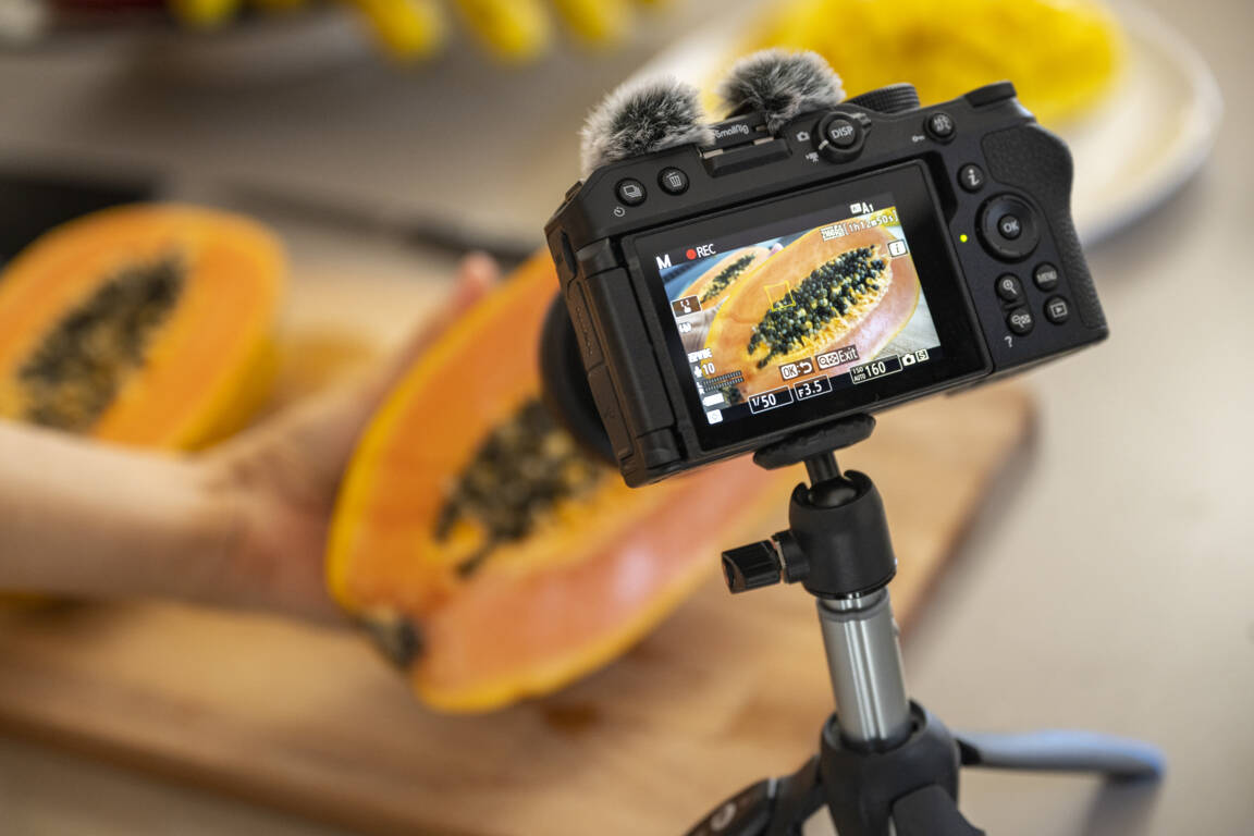 nikon vlogging camera with flip screen